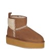 Buty Emu AUSTRALIA STINGER KNIT Flatform Chestnut W13143 Ocieplane